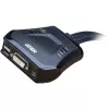Aten 2 portu USB DVI kabeļa KVM slēdzis ar tālvadības porta izvēlētāju
