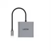 Video kabeļa adapteris UNITEK V1404A 0,15 m USB Type-C uz 2 x DisplayPort