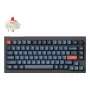 Mehāniskā tastatūra Keychron V1 MAX 75% melna ar sarkaniem slēdžiem (V1M-D1)