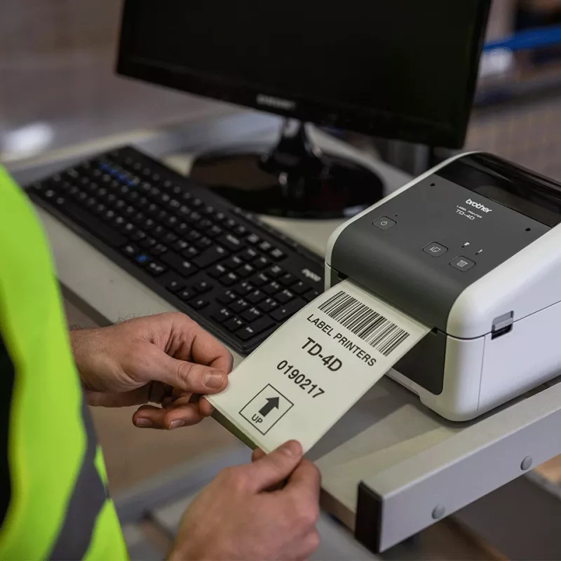 Etiķešu printeris Brother TD-4520DN tiešās termiskās drukas 300x300 DPI