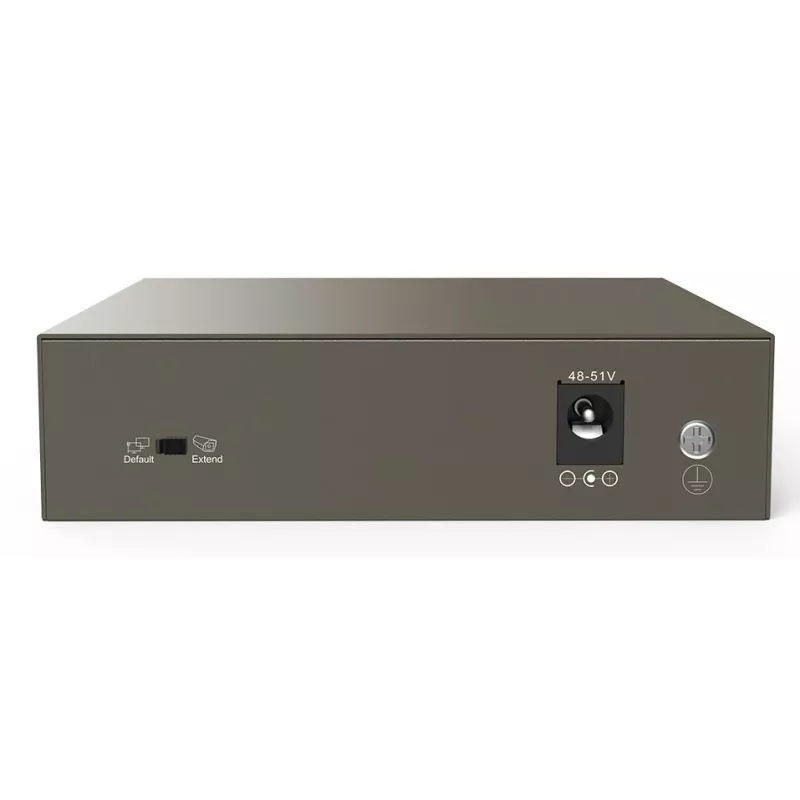Tenda TEF1105-4-63W tīkla komutators Nepārvaldāms Fast Ethernet (10/100) Power over Ethernet (PoE) galda/sienas stiprinājums Pelēks