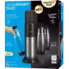Dzērienu pagatavošanas ierīce SODASTREAM DUO Melns nerūsējošais tērauds — mājas dzirkstošā ūdens sistēma