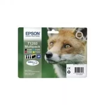 Cartridge Epson Ink C13T12854012 T1285 Melns ciāna fuksīna dzeltena