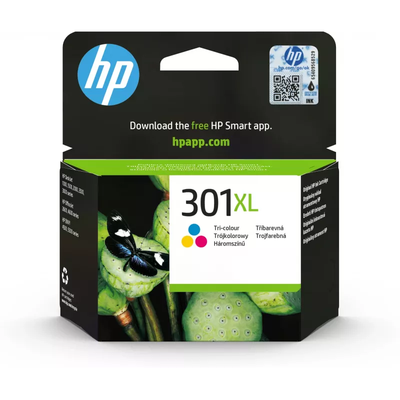 HP 301XL tintes krāsu blisteris DesignJet 1050 universālais printeris