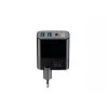 Lādētājs HAVIT UCLE001 EU GaN trīs porti 30 W melns — kompakts USB lādētājs ar 3 portiem