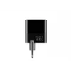 Lādētājs HAVIT UCLE001 EU GaN trīs porti 30 W melns — kompakts USB lādētājs ar 3 portiem