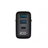Lādētājs HAVIT UCLE001 EU GaN trīs porti 30 W melns — kompakts USB lādētājs ar 3 portiem