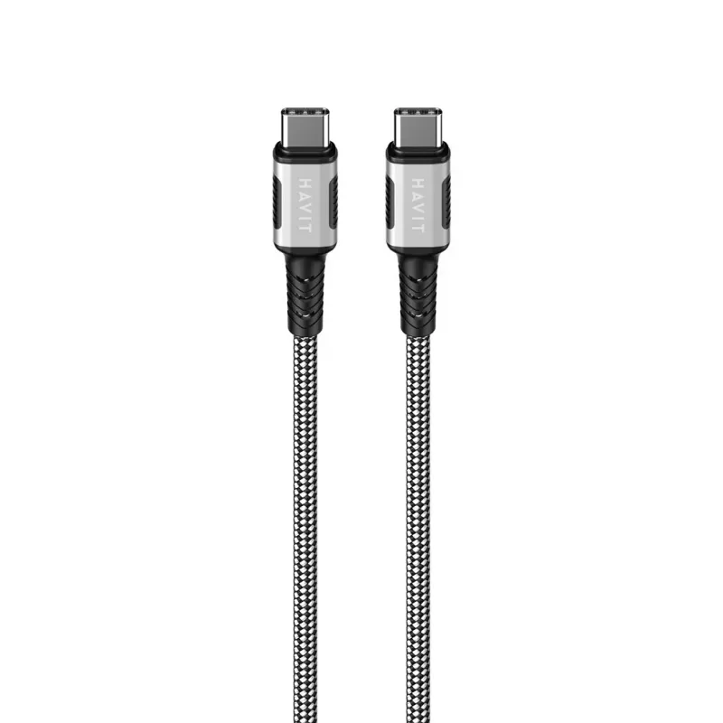 Havit CB6297 Magnetic kabelis USB Type C to USB Type C 1m Melns