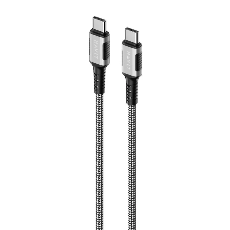 Havit CB6297 Magnetic kabelis USB Type C to USB Type C 1m Melns