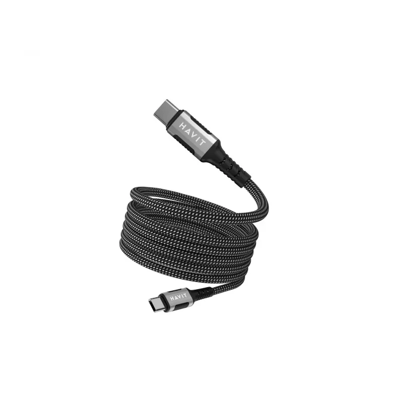 Havit CB6297 Magnetic kabelis USB Type C to USB Type C 1m Melns