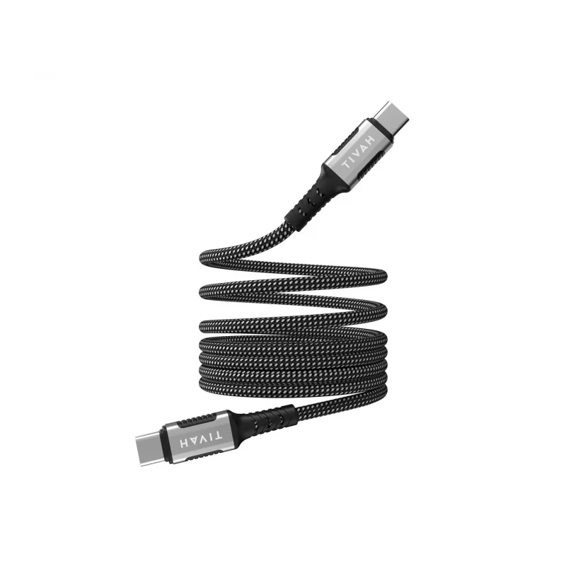 Havit CB6297 Magnetic kabelis USB Type C to USB Type C 1m Melns