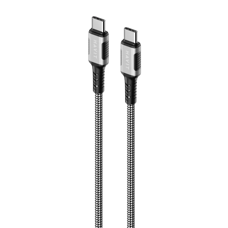 Havit CB6297 Magnetic kabelis USB Type C to USB Type C 1m Melns