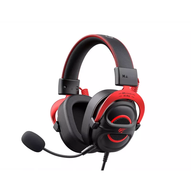 Headset Havit H2002E Pro Wired Gaming Melns Red