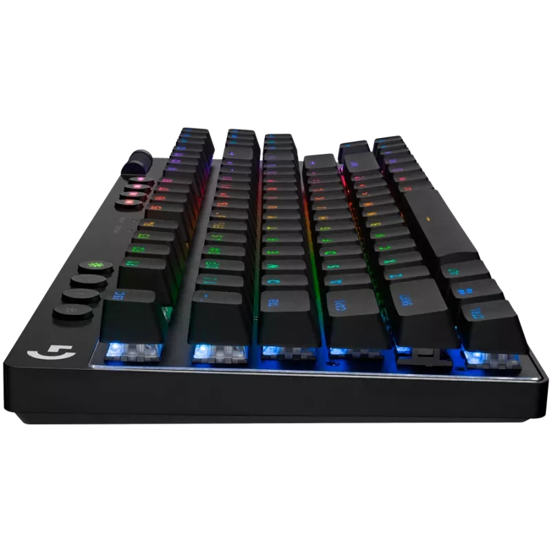 LOGITECH G PRO X TKL LIGHTSPEED mehāniskā spēļu tastatūra - MELNA - NORDIC - LINEAR