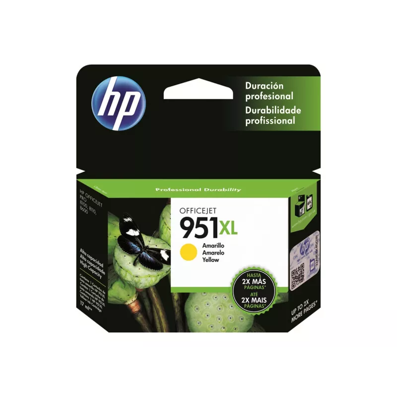 HP 951XL dzeltena tintes kasetne blisterī OJ Pro 8600 8600plus 8100