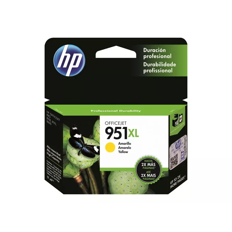 HP 951XL dzeltena tintes kasetne blisterī OJ Pro 8600 8600plus 8100
