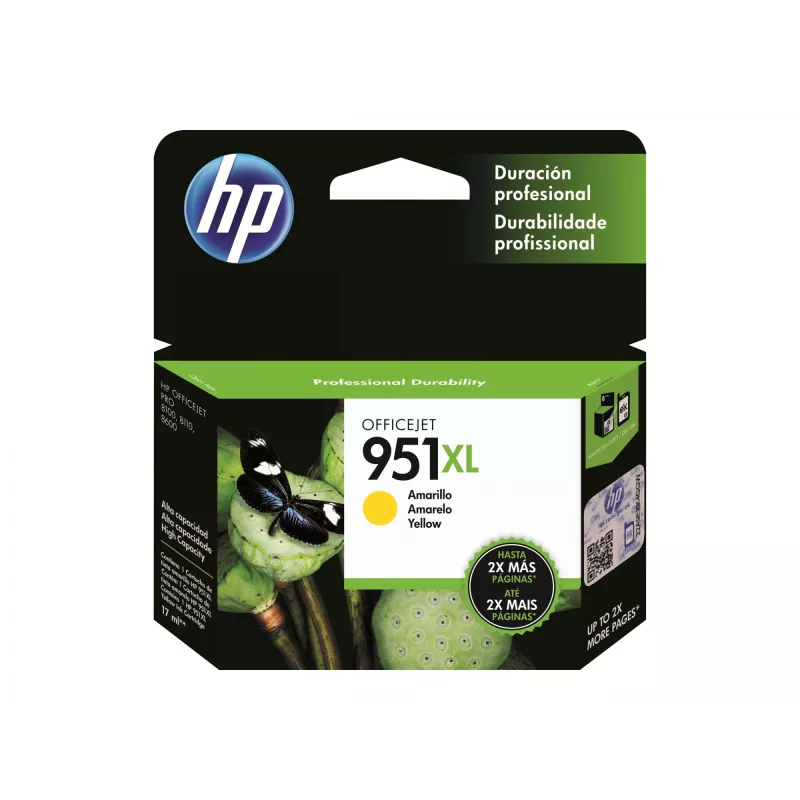 HP 951XL dzeltena tintes kasetne blisterī OJ Pro 8600 8600plus 8100