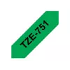 Brother TZe 751 - Laminiertes Band - Schwarz auf Grün - Rolle (2,4 cm x 8 m) - 1 Rolle(n) - für P-Touch PT-2420, 2430, 2450, 2460, 2470, 2480, 2700, 2