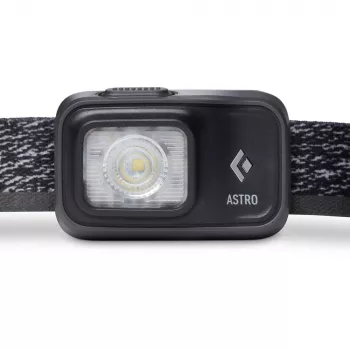 Melns Diamond Astro 300 melna, zila galvas saite, lukturītis