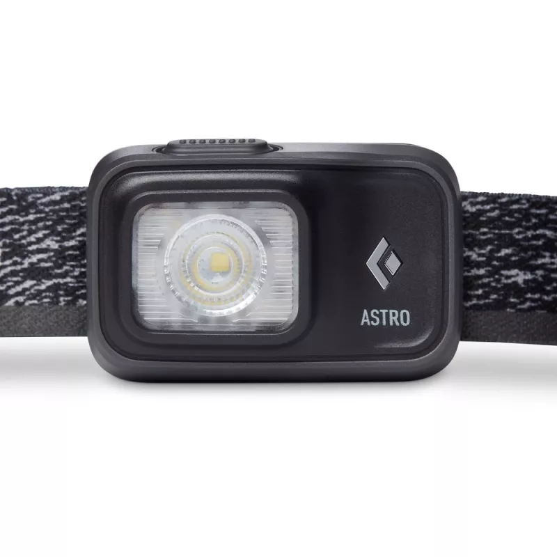 Melns Diamond Astro 300 melna, zila galvas saite, lukturītis