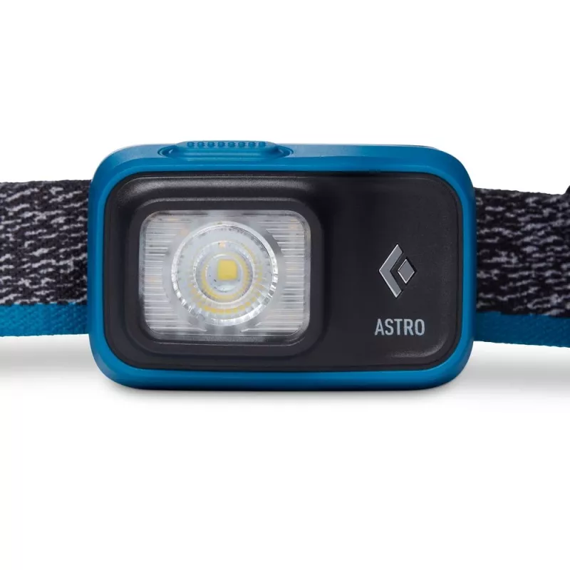 Melns Diamond Astro 300 melna, zila galvas saite, lukturītis