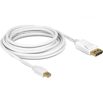 DisplayPort kabelis DeLOCK 83483 Mini DisplayPort 3 m Balts