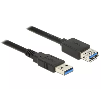 USB kabelis DeLOCK 85056 USB 3.2 Gen 1 2m USB A Melns