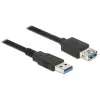 USB kabelis DeLOCK 85056 USB 3.2 Gen 1 2m USB A Melns