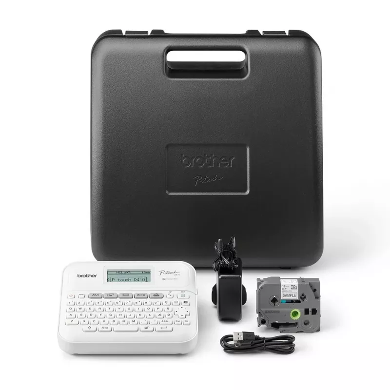 Brālis PT-D410VP etiķešu printeris ZINK (Zero-Ink) 180 x 180 DPI vadu TZe QWERTY