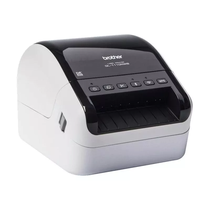Etiķešu printeris Brother QL-1110NWBC Tiešā termiskā 300x300 DPI 110 mm/s Vadu Bezvadu
