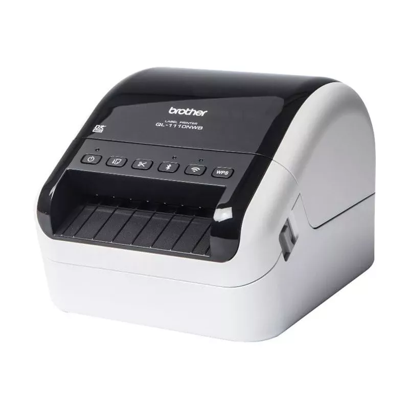 Etiķešu printeris Brother QL-1110NWBC Tiešā termiskā 300x300 DPI 110 mm/s Vadu Bezvadu