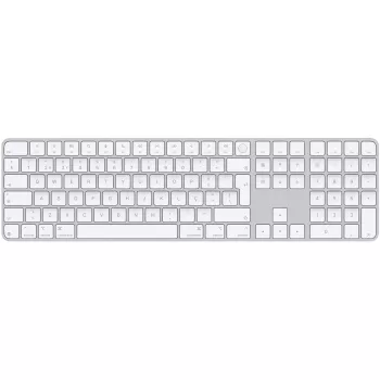 APPLE Magic tastatūra with Touch ID and ciparu tastatūra Mac modeļiem ar Apple silīciju - portugāļu - Balti taustiņi