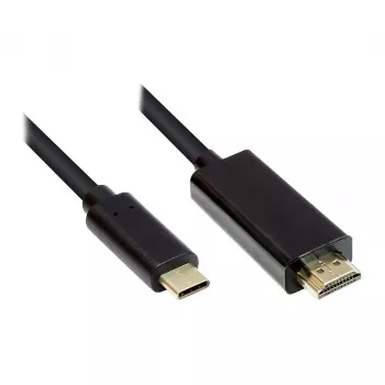 Good Connections GC-M0101 - 2 m - HDMI Type A (Standard) - USB Type-C - vīrišķais - vīrišķais - taisns