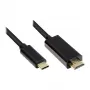 Good Connections GC-M0101 - 2 m - HDMI Type A (Standard) - USB Type-C - vīrišķais - vīrišķais - taisns
