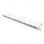 Patchpanel 48,30cm (19) Cat. 6A, 24-Port, 0,5 HE, STP geschirmt, werkzeugloses Öffnen, Reinweiß (RAL9010), Go (GC-N0143)