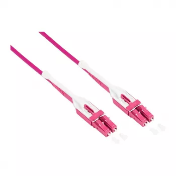 komutācijas kabelis LWL Duplex OM4 (Multimode, 50/125) LC/LC, UNIBOOT, LSZH, maināma polaritāte, Entriegelungslasche, 10m, Good Connections® (LW-U810LC4)