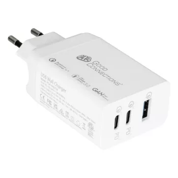 Alcasa PCA-W007W lādētājs mobilajām ierīcēm, universāls, balts, maiņstrāvas, ātrā uzlāde, iekštelpām (PCA-W007W)