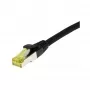 komutācijas kabelis RJ45, CAT6A 500Mhz, 10m, melns, S-STP(S/FTP), TPE/LSZH(Ultraflex), AWG26, ar Cat.7 izejas kabeli, Synergy 21 (S217623)