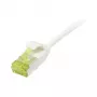 komutācijas kabelis RJ45, CAT6A 500Mhz,10m, White, U/FTP, slimline Round d=3,8mm, TPE/LSZH(Superflex), AWG32, with Cat.7 neapstrādāts kabelis, Synergy 21 (S217329V3)