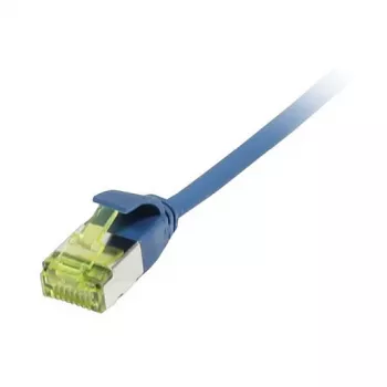 Ielāpu vads RJ45, CAT6A 500 MHz, 0,5 m, zils, U/FTP, plāns apaļš d=3,8 mm, TPE/LSZH (Superflex), AWG32, ar Cat.7 izejvadu, Synergy 21 (S217332V3)