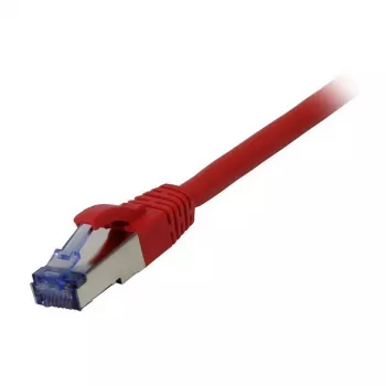 komutācijas kabelis RJ45 - CAT6A 500Mhz - 0,5m - sarkans - S-STP(S/FTP) - AWG26 - LSZH - Synergy 21