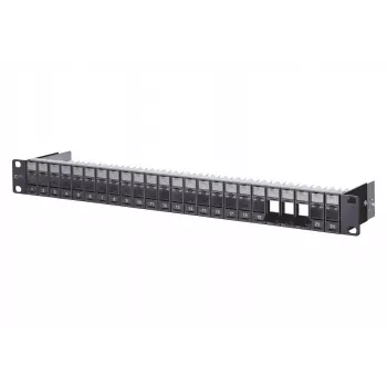 METZ CONNECT BTR E-DAT C6A Module 24 Port 180°M - Plāksteru panelis - Melns - 1U - 24 Porti (130920-BK-E)