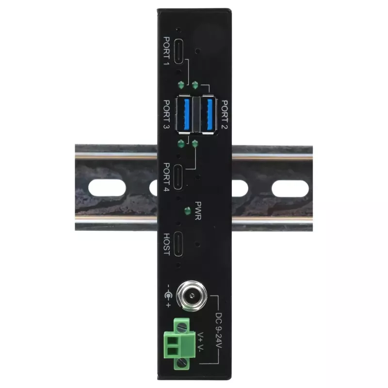EXSYS EX-11295HMS USB 3.2 Gen 2 centrmezgls, Type-B, 10000 Mbit/s, melns