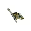 Exsys EX-16415 - FireWire adapteris - PCIe - Firewire, FireWire 800