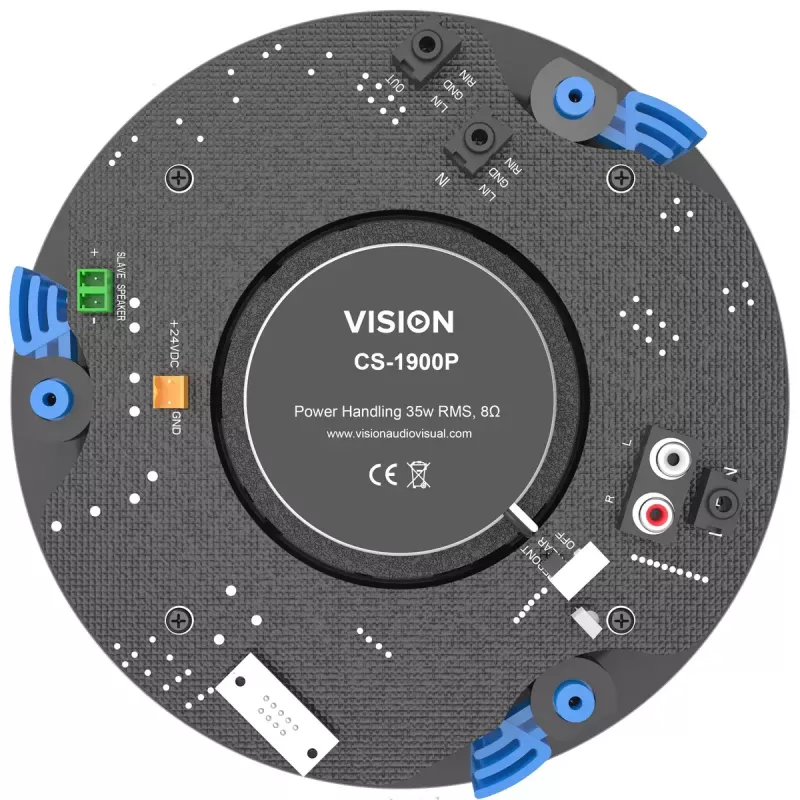 Vision CS-1900P bezvadu Bluetooth skaļrunis, divpusējs koaksiālais, 35 W, balts
