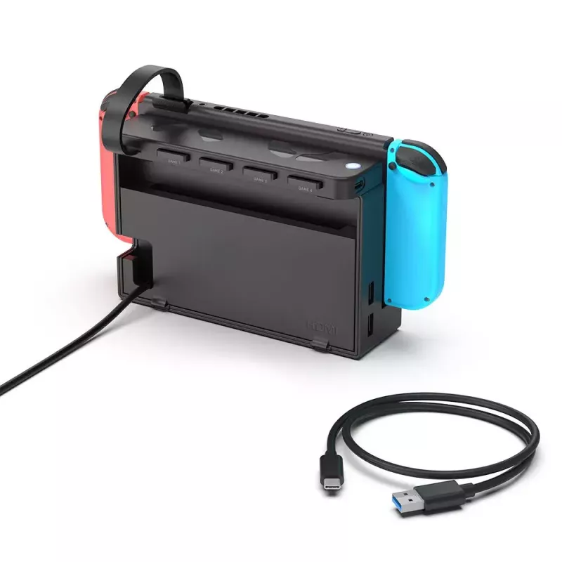 Dokstacija UNITEK G1002D vadu savienojuma Nintendo Switch, melna
