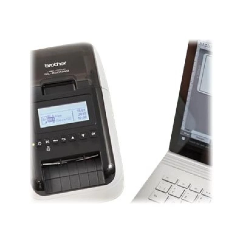 Etiķešu printeris Brother QL-820NWBC Tiešā termiskā Krāsains 300 x 600 DPI 176 mm/s Vadu un bezvadu