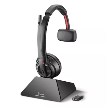 HP Poly Poly Savi 8210 UC - Microsoft - austiņas - uz auss - DECT 6.0 - bezvadu - sertificēts Microsoft Teams (209212-02)