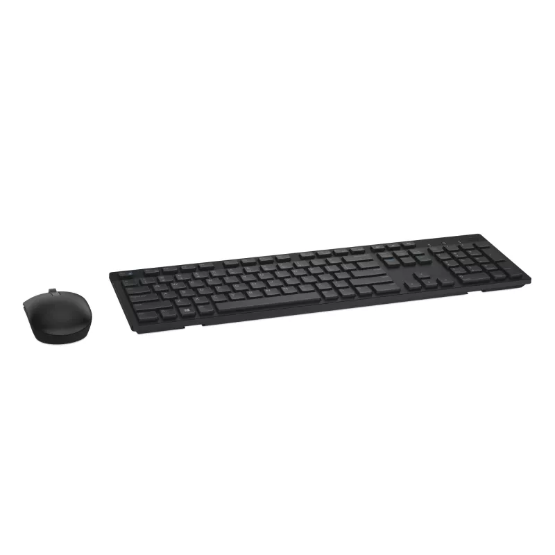 Dell KM636 - tastatūras un peles komplekts - bezvadu - 2,4 GHz - QWERTZ - vācu - melns