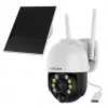 IP drošības kamera Foscam B4 Dome 4 MP (2560×1440), Wi‑Fi 2.4 GHz, IP65, Solar + Baterija 5000 mAh, 355° pagriešana, 90° slīpums